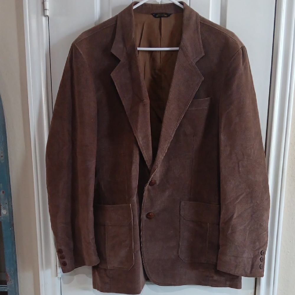 Vtg LEVI'S SPORTSWEAR '70s Mid Whale Cord Blazer